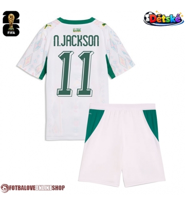 Senegal Nicolas Jackson #11 Domácí dres komplet pro Děti MS 2026 Krátkým Rukávem (+ Krátké kalhoty)